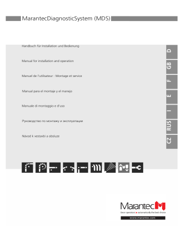 Owner's manual | Marantec MDS IR/RS232 Manuel du propriétaire | Fixfr