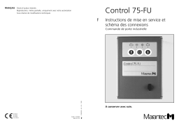 Marantec Control 75 FU Owner's Manual