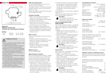 Owner's manual | Marantec Digital 361 Manuel du propriétaire | Fixfr