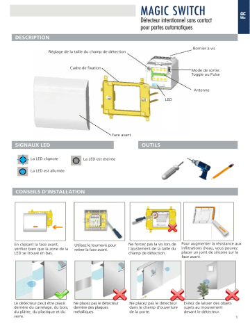 Manuel du propriétaire | Marantec Magic Switch Owner's Manual | Fixfr