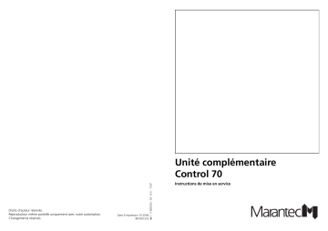 Manuel du propriétaire | Marantec Control 70 Erweiterung Owner's Manual | Fixfr