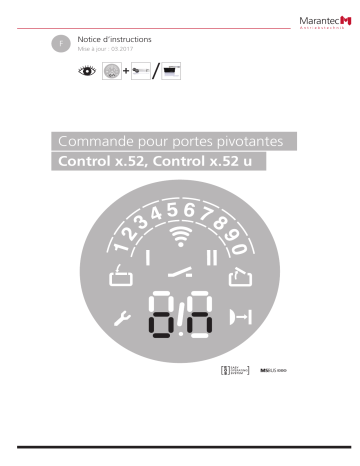 Manuel du propriétaire | Marantec Control x.52 Owner's Manual | Fixfr