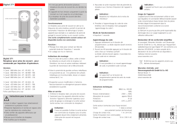 Owner's manual | Marantec Digital 371 Manuel du propriétaire | Fixfr