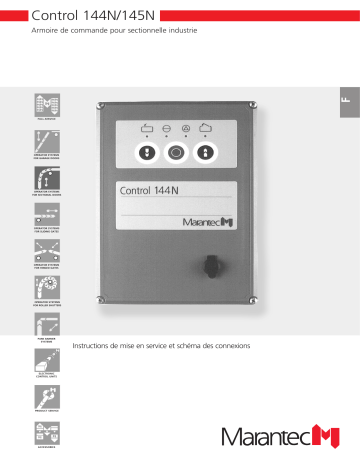 Control 144 | Control 144N | Manuel du propriétaire | Marantec Control 145N Owner's Manual | Fixfr