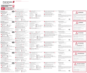 Digital 663 | Digital 564 | Digital 633 | Digital 506 | Owner's manual | Marantec Digital 572 Manuel du propriétaire | Fixfr