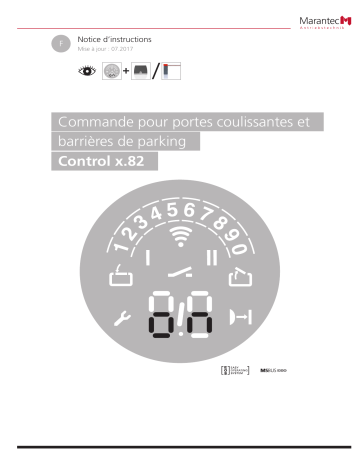 Manuel du propriétaire | Marantec Control x.82 Owner's Manual | Fixfr