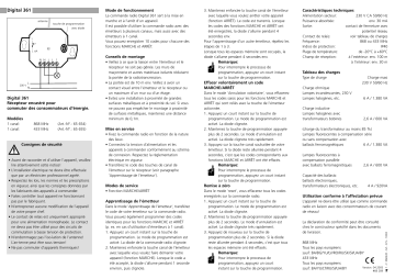 Owner's manual | Marantec Digital 361 Manuel du propriétaire | Fixfr