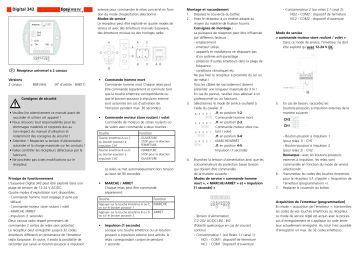 Manuel du propriétaire | Marantec Digital 343 easywave Owner's Manual | Fixfr