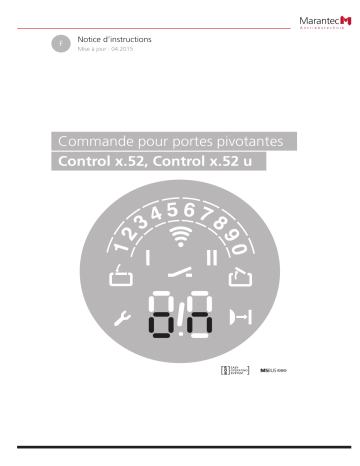 Manuel du propriétaire | Marantec Control x.52 Owner's Manual | Fixfr