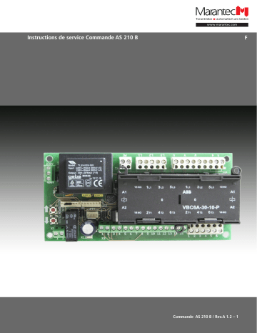 Manuel du propriétaire | Marantec AS 210B Owner's Manual | Fixfr