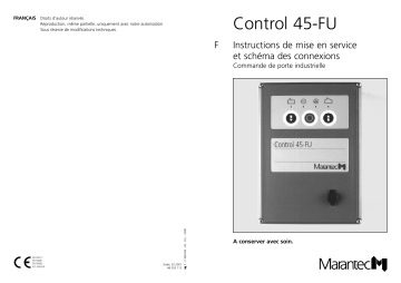 Manuel du propriétaire | Marantec Control 45 FU Owner's Manual | Fixfr