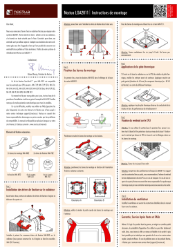 Noctua NM-I2011 Mounting-Kit Installation Manual