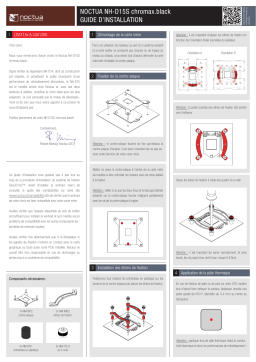 Noctua NH-D15S chromax.black CPU cooler retail Installation Manual