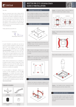 Noctua NH-D15 chromax.black CPU cooler retail Installation Manual