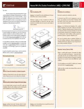 Installation manuel | Noctua NH-L9a Installation Manual | Fixfr