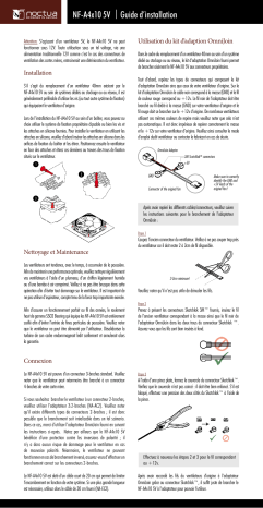 Installation manuel | Noctua NF-A4x10 5V Fan Installation Manual | Fixfr