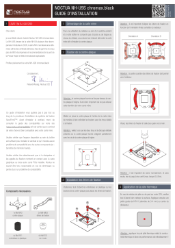 Noctua NH-U9S chromax.black CPU cooler retail Installation Manual