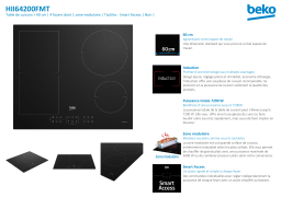 Beko HII64200FMT Table induction Manuel utilisateur