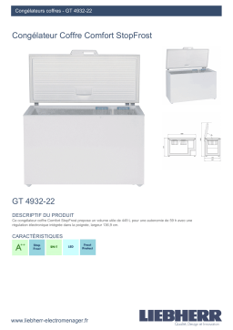 Liebherr GT4932-22 Congélateur coffre Product fiche