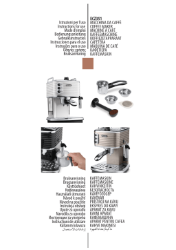 Delonghi SCULTURA ECZ 351.GY Stell Grey Machine à expresso Owner's Manual