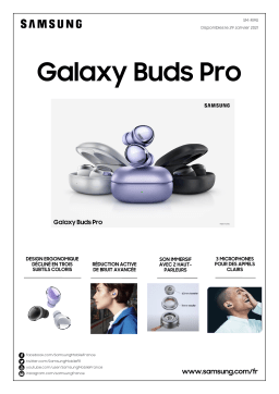 Samsung Galaxy Buds Pro Silver Ecouteurs Product fiche