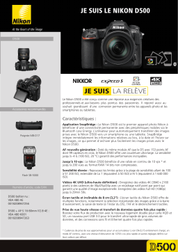 Nikon D500 Nu Appareil photo Reflex Product fiche