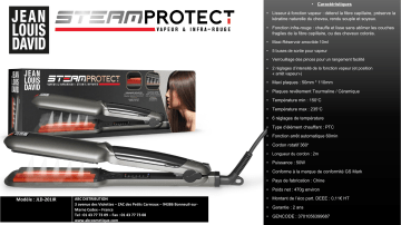 Product information | Jean Louis David STEAM PROTECT 39968 Lisseur vapeur Product fiche | Fixfr