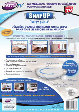 Snap Up Twist d angle Etagère Product fiche