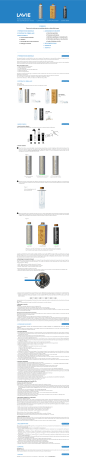 1L | Manuel du propriétaire | Lavie 0.5L Bouteille Owner's Manual | Fixfr