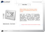 La Crosse WS6818 Blanc/Argent Station m&eacute;t&eacute;o Product fiche