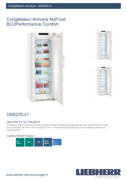 Liebherr GN5235-21 Congélateur armoire Product fiche