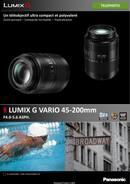 Panasonic 45-200mm F4.0-5.6 ASPH. Objectif Product fiche