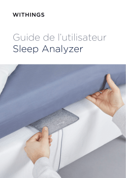 Withings SLEEP ANALYZER et apnée du sommeil Analyseur de sommeil Owner's Manual