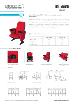 Lumene Dossier et assise Fauteuil cinéma Product fiche