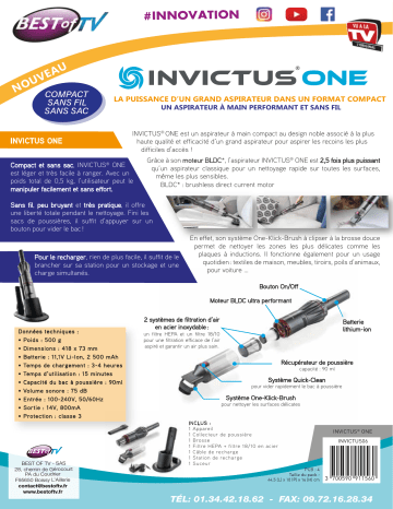 Product information | Invictus Kit aspirateur à main Adaptateur flexible Product fiche | Fixfr