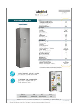 Whirlpool SW8AM2CXWR2 Réfrigérateur 1 porte Product fiche