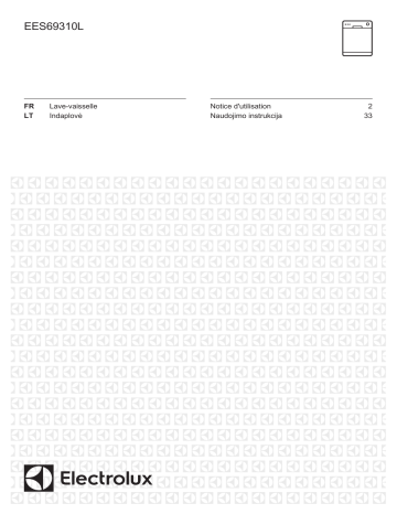 Owner's manual | Electrolux EES69310L Lave vaisselle tout intégrable 60 cm Manuel du propriétaire | Fixfr