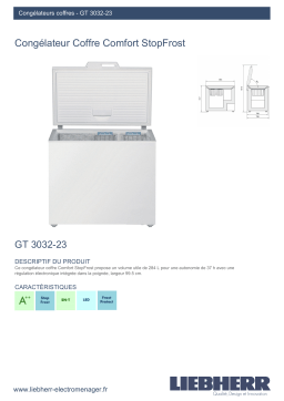 Liebherr GT3032-24 Congélateur coffre Product fiche