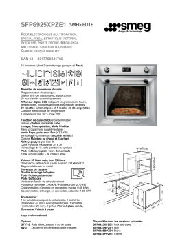 Smeg SFP6925XPZE1 Four encastrable Product fiche