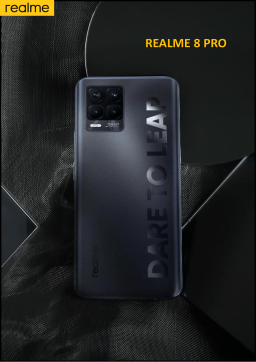 Realme 8 Pro Noir Smartphone Product fiche