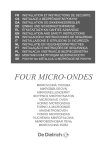 Manuel d'utilisation Four micro-ondes | AI Chat