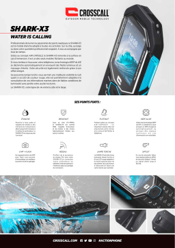 Crosscall Shark-X3 Noir/Bleu Téléphone portable Product fiche