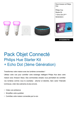 Philips Pack Hue/Amazon Starter kit Pack Product fiche