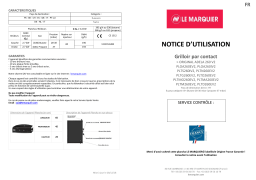 Le Marquier Original Adela 260 Inox V2 Plancha gaz Manuel du propriétaire