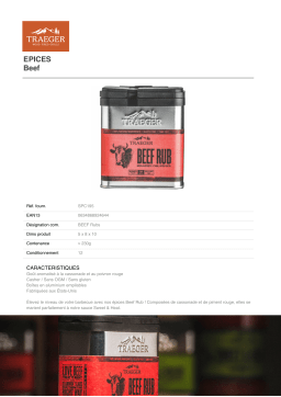 Traeger BEEF RUBS - 230 g Epices Product fiche