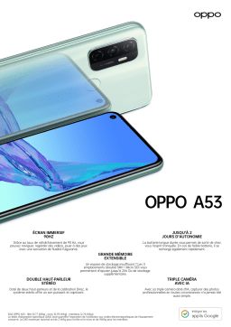 Oppo A53 Noir Smartphone Product fiche