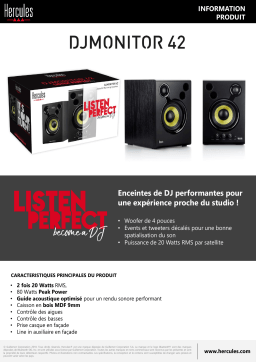 Hercules DJ Monitor 42 Enceinte bibliothèque Product fiche