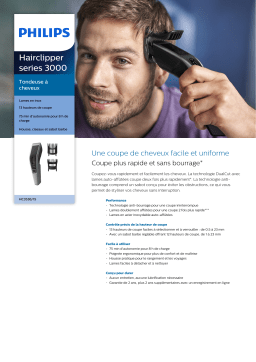 Philips HC3536/15 Tondeuse cheveux Product fiche