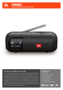 JBL Tuner 2 Blanc Radio numérique Product fiche