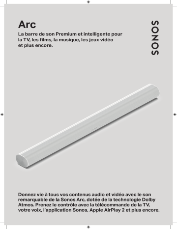 Product information | Sonos Arc Black Barre de son Product fiche | Fixfr